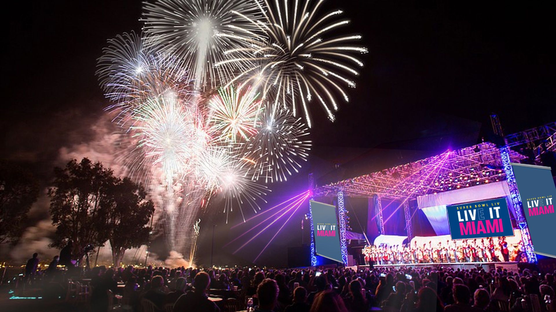 Super Bowl LIVE amphitheater